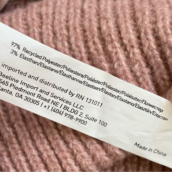 A.N.A wine purple pink matching knit beanie circle infinity scarf - Picture 9 of 10